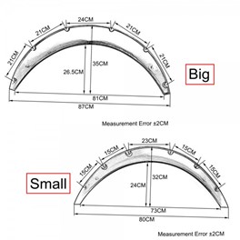 Uniwersalne poszerzenia nadkoli SMALL T2