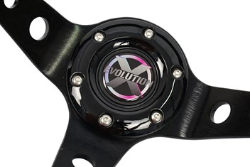 Kierownica sportowa Evolution X - PU Czarna