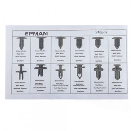 Zestaw spinek montażowych 240szt