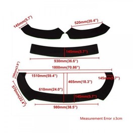 Uniwersalna dokładka do przedniego zderzaka