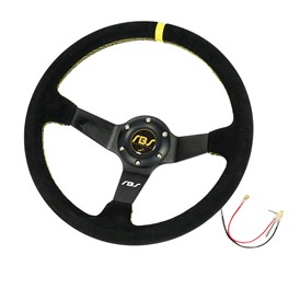 Kierownica zamszowa RBS Technology 350 / 90