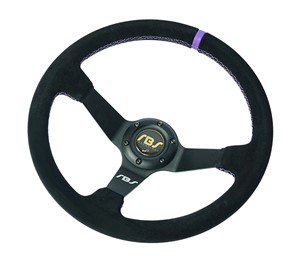 Kierownica zamszowa RBS Technology 350 / 90