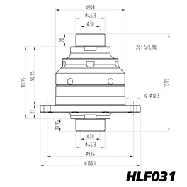 Szpera torsen Blackline Mazda Miata MX-5 NC