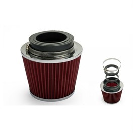 Stożkowy filtr powietrza 102/89/76 Czerwony
