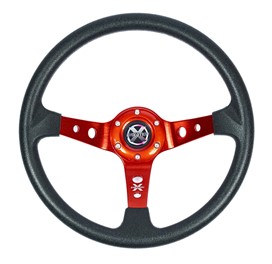 Kierownica Evolution X - PU czerwona