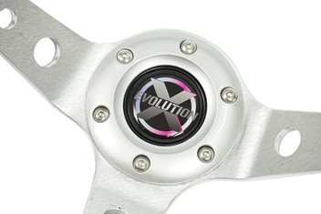 Kierownica Evolution X - PU srebrna