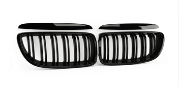 Nerki grill BMW E90 E91 Gloss Black 05-08