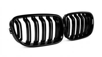 Nerki grill BMW E90 E91 Gloss Black 09-12