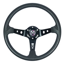 Kierownica sportowa Evolution X - PU Czarna