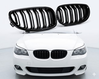 Nerki grill BMW E60 E61 Gloss Black 04-10