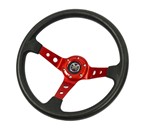Kierownica Evolution X - PU czerwona