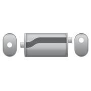 Tłumik przelotowy RM Motors 304SS 63 / 300mm