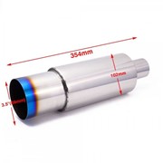 Tłumik końcowy przelotowy smoke tip 70mm