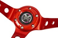 Kierownica Evolution X - PU czerwona
