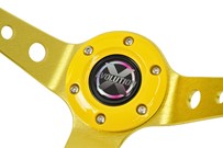 Kierownica Evolution X - PU złota