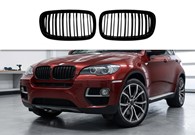 Nerki grill BMW X5 X6 E70 E71 Gloss black 06-13