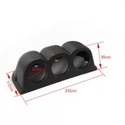 Adapter montażowy na 3 zegary 52mm