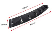 Uniwersalna dokładka pod tylny zderzak - carbon